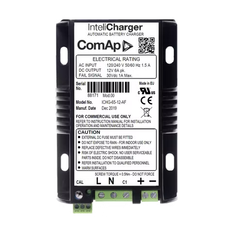 Chargeur de batteries ComAp InteliCharger 65 12-AF