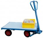 Chariot avant train pivotant 1200 x 800 mm - Plateau bois imputrescible - Charge utile 500 kg - FIMM