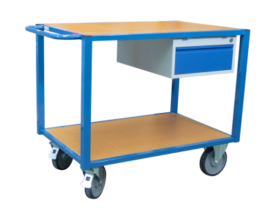 Chariot de service 1 tiroir, 1060 x 680 mm - plateau médium - Charge utile 500 kg - FIMM