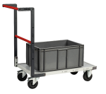 Chariot flat-pack dossier fixe 1000 x 600 mm - plateau mélaminé - Charge utile 250 kg - FIMM