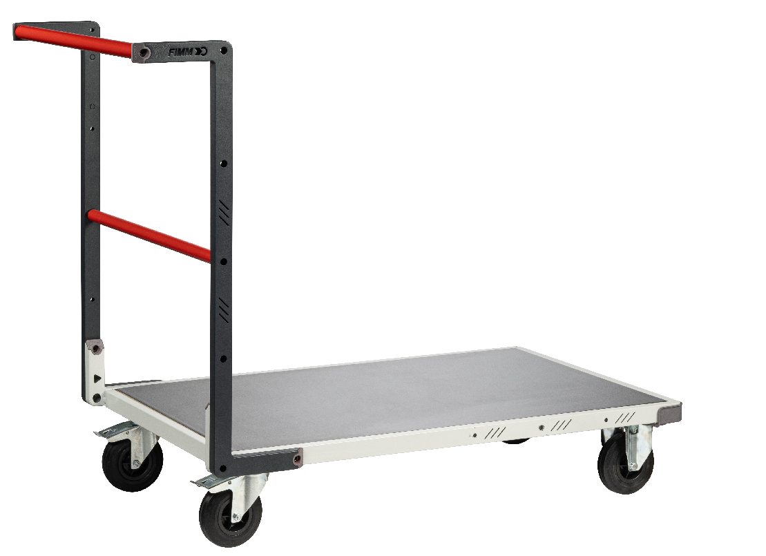 Chariot flat-pack dossier fixe 1000 x 600 mm - plateau tôle - Charge utile 400 kg - FIMM