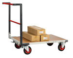 Chariot flat-pack dossier fixe 1200 x 800 mm - plateau tôle - Charge utile 400 kg - FIMM
