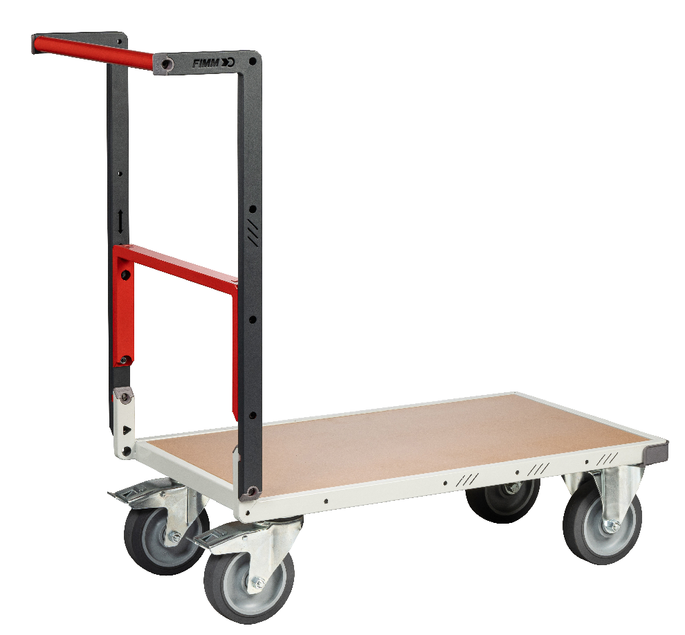 Chariot flat-pack dossier repliable 850 x 500 mm - plateau médium - Charge utile 400 kg - FIMM
