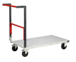 Chariot flat-pack dossier repliable 850 x 500 mm - plateau mélaminé - Charge utile 250 kg - FIMM