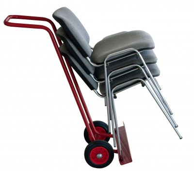 Chariot porte chaises empilables, bavette fixe, roues CC, Charge utile 70 kg - FIMM