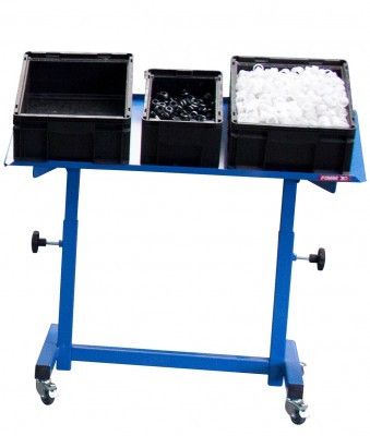 Chariot pupitre à plateau inclinable en tôle - Charge utile 200 kg - FIMM