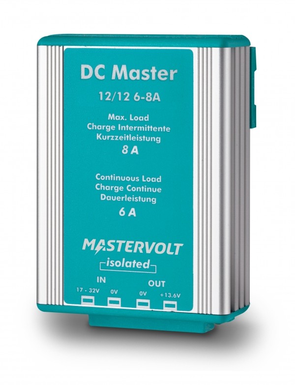Convertisseur DC Master avec isolation galvanique 12V /1 2V - 8A / 6A - IP53 - Mastervolt