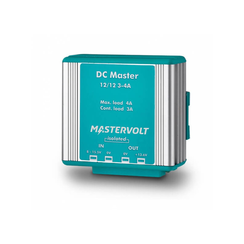 Convertisseur DC Master avec isolation galvanique 12V / 12V - 4A / 3A - IP53 - Mastervolt