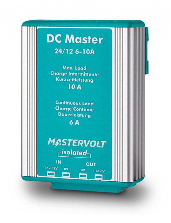 Convertisseur DC Master avec isolation galvanique 24V / 12V - 10A / 6A - IP53 - Mastervolt