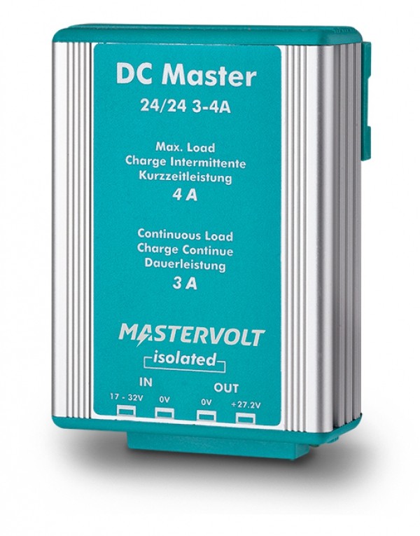 Convertisseur DC Master avec isolation galvanique 24V / 24V - 4A / 3A - IP53 - Mastervolt