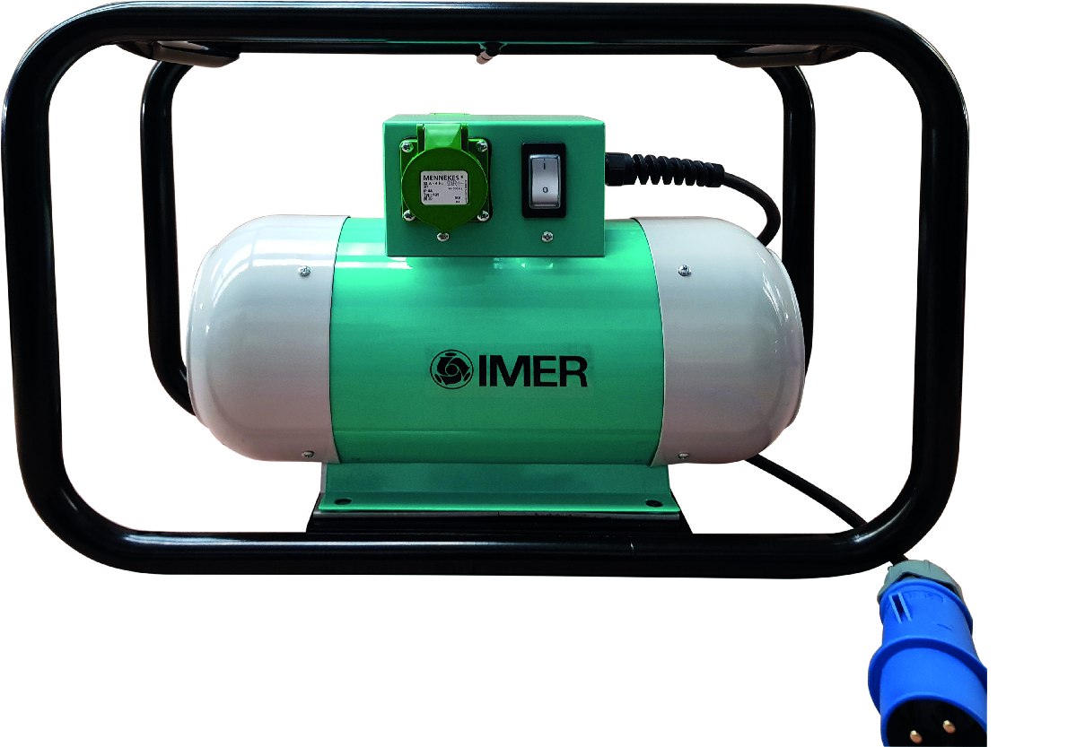 Convertisseur HF monophasé à protection thermique NW0591F - 1.6 kVA - 23 A - 2 prises - 28 kg - IMER FRANCE