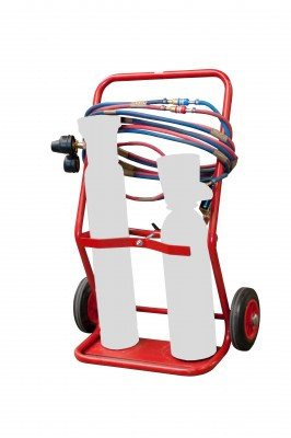 Diable 2 bouteilles, roues CC, Charge utile 100 kg - FIMM