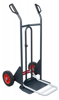 Diable DBA, poignées à garde, bavette mixte, roues PN, Charge utile 350 kg - FIMM