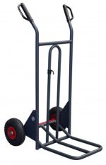 Diable DBA, poignées à garde, bavette repliable, roues CC, Charge utile 350 kg - FIMM