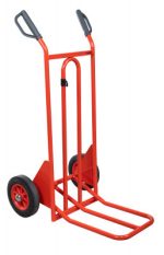 Diable DBA, poignées à garde, bavette repliable, roues PN, Charge utile 250 kg - FIMM