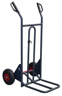 Diable DBA, poignées à garde, bavette repliable, roues PN, Charge utile 350 kg - FIMM