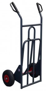 Diable DBA, poignées à garde, bavette repliable, roues PN, Charge utile 350 kg - FIMM