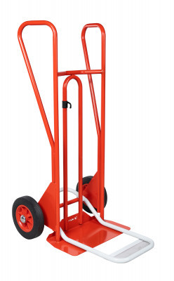 Diable DBA, poignées fermées, bavette mixte, roues CC, Charge utile 250 kg - FIMM