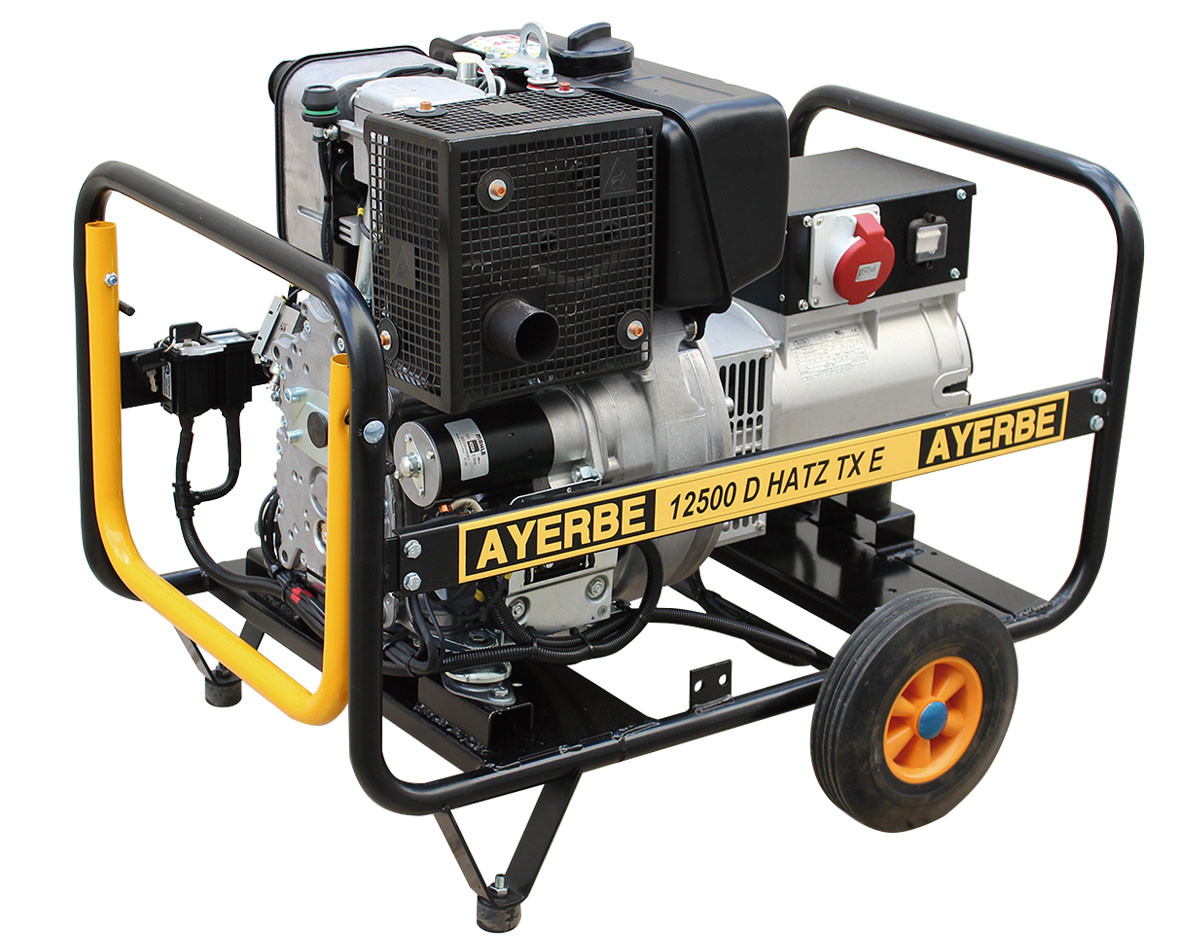 Groupe électrogène AY-12500-HATZ-TX-E Triphasé 400V - HATZ diesel - 12.5 KVA 10 KW - AYERBE