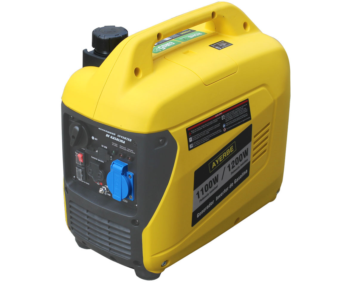 Groupe électrogène AY-1400-INVERT - Inverter Monophasé 230V - Kiotsu essence - 1.2 KW 1.5 KVA - Démarrage manuel - AYERBE