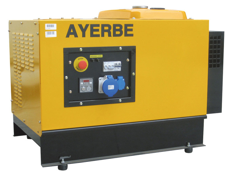 Groupe électrogène AY-6000-H-INS-AVR-E - Monophasé 230V - Honda GX Essence - 5.6 KW 7 KVA - Démarrage électrique - AYERBE