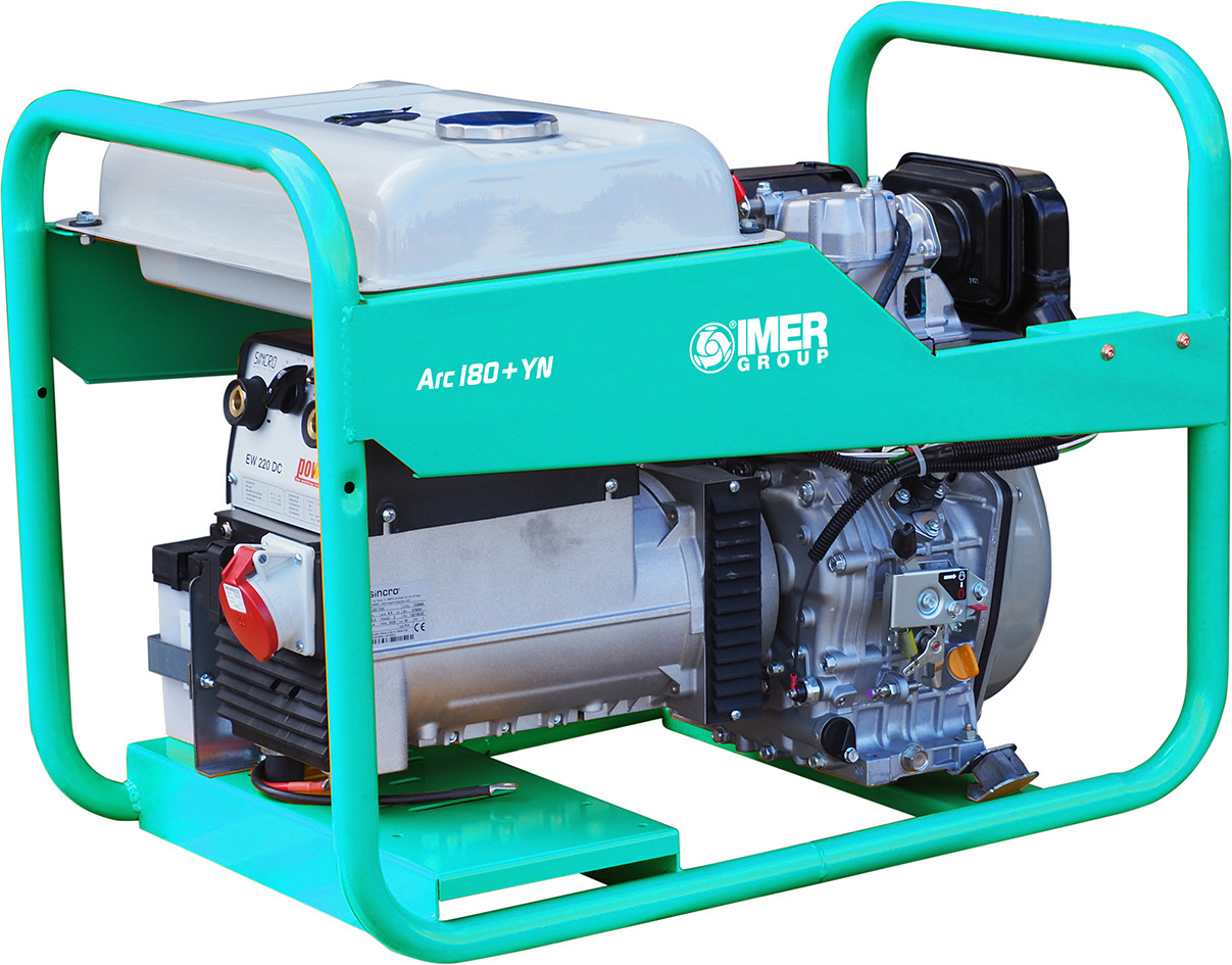 Groupe électrogène de soudage ARC 180 + D XL15 YN DE DIFGF - Diesel Triphasé 400 V - 4.7 kW - IMER FRANCE