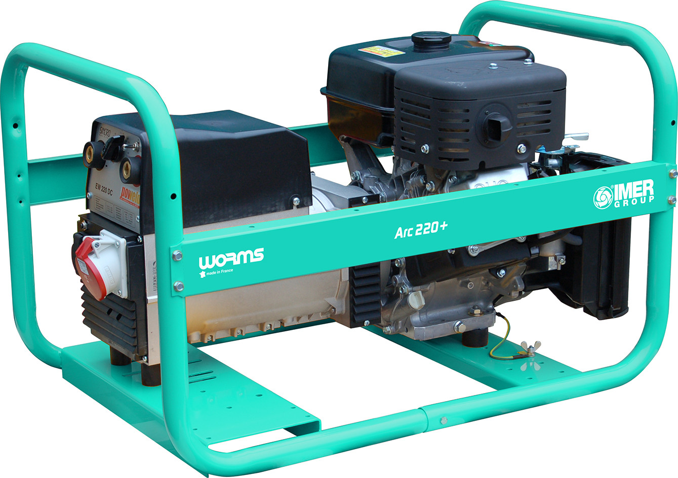 Groupe électrogène de soudage ARC 220 EX Démarrage manuel - Essence Triphasé 400V - 6.5 kW - IMER FRANCE