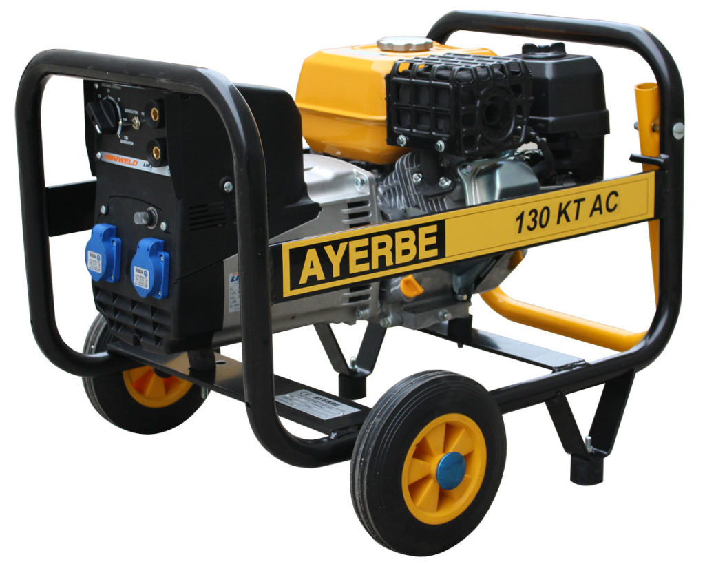 Groupe électrogène de soudage AY-130-KT-CA - Kiotsu essence - 230V - 3.5 KVA 2.8 KW - AYERBE