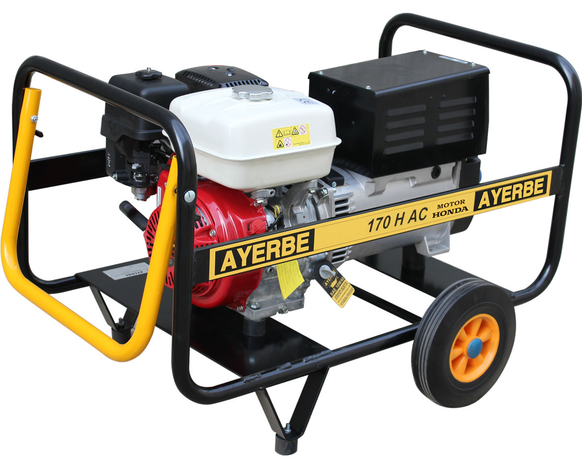 Groupe électrogène de soudage AY-170-H-AC - Honda essence -230V - 5 KVA 4 KW - AYERBE