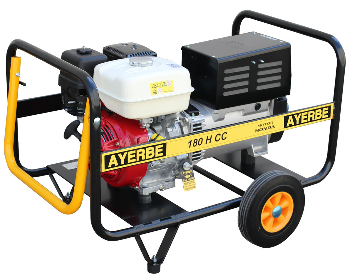 Groupe électrogène de soudage AY-180-H-CC - Honda essence -230V - 4 KVA 4 KW - AYERBE