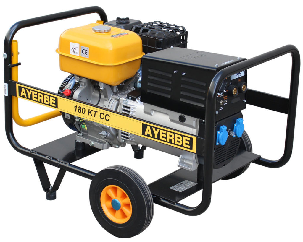 Groupe électrogène de soudage AY-180-KT-CC - Kiotsu essence - 230V - 5 KVA 4 KW - AYERBE