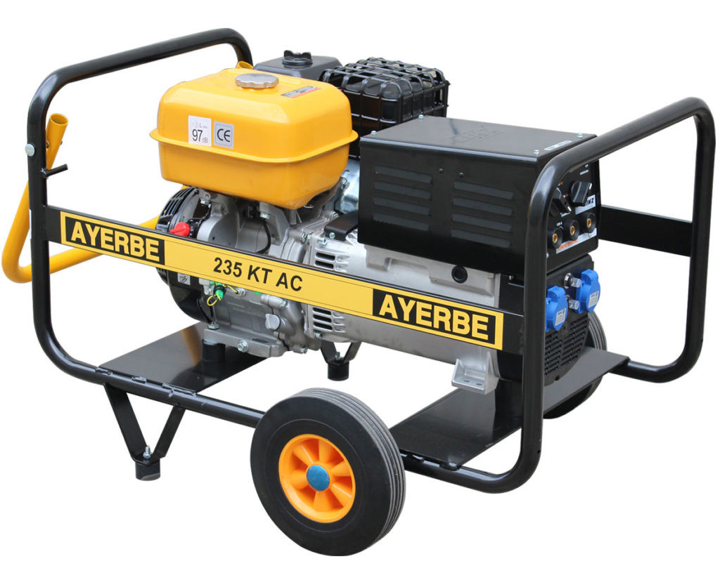 Groupe électrogène de soudage AY-245-KT-CC - Kiotsu essence - 230V - 4.5 KVA 3.8 KW - AYERBE