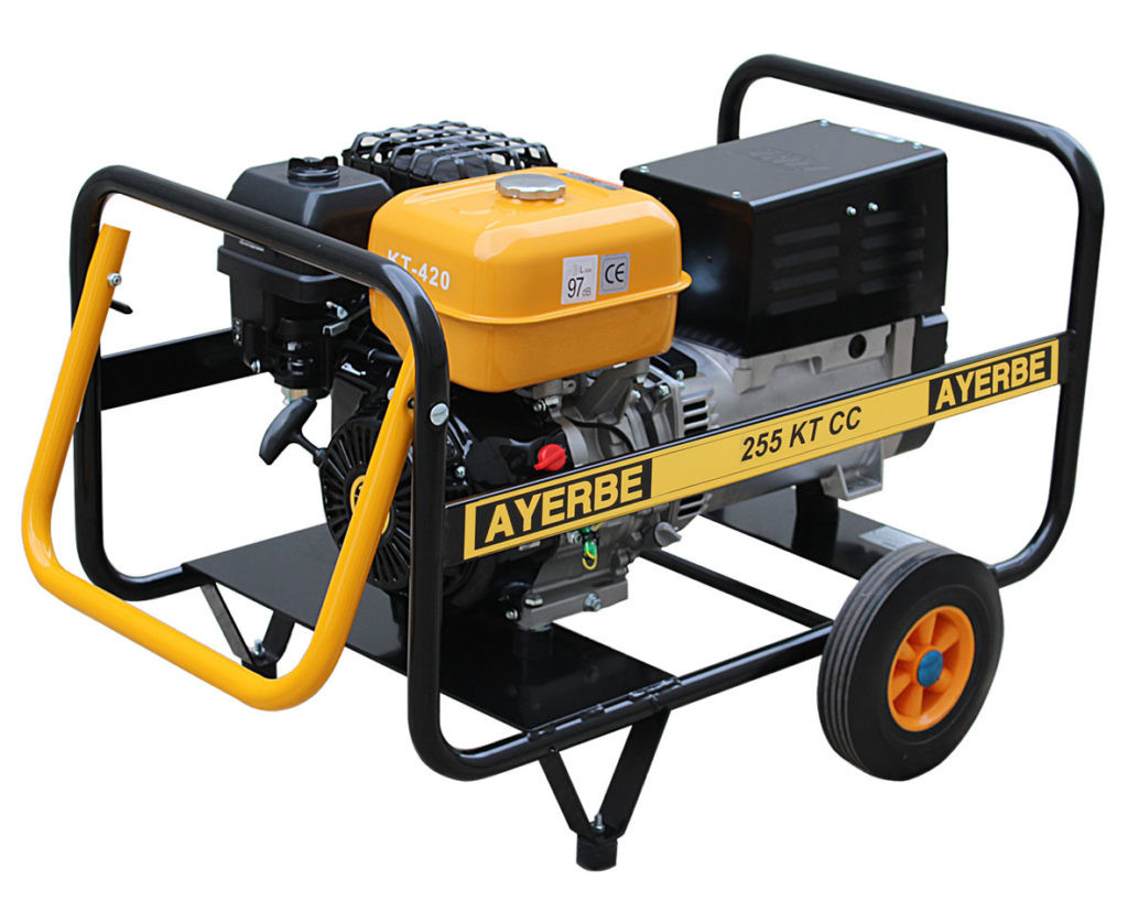 Groupe électrogène de soudage AY-255-KT-CC - Kiotsu essence - 400V - 6.5 KVA 5.2 KW - AYERBE