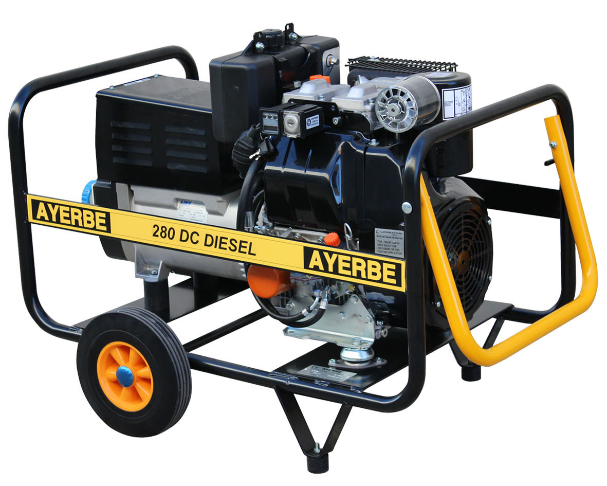Groupe électrogène de soudage AY-280-DC - Kholer diesel - 230V - 6 KVA 5 kW - AYERBE