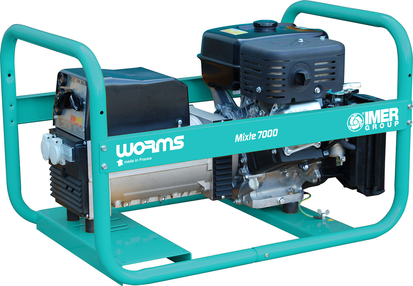 Groupe électrogène de soudage MIXTE 7000EX - Essence Monophasé 230 V - 6 kW - IMER FRANCE