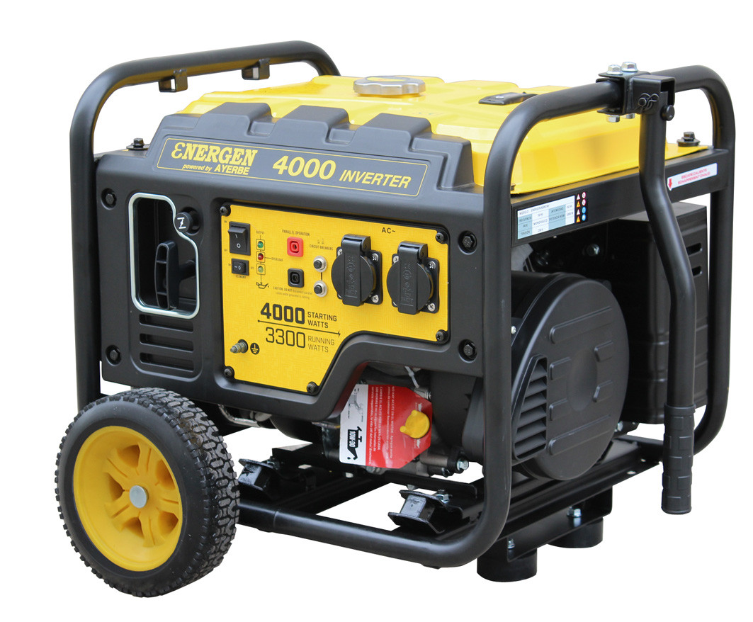 Groupe électrogène ENERGEN-4000-INV - Inverter Monophasé 230V - Essence - 4 KW 5 KVA- Démarrage manuel - AYERBE