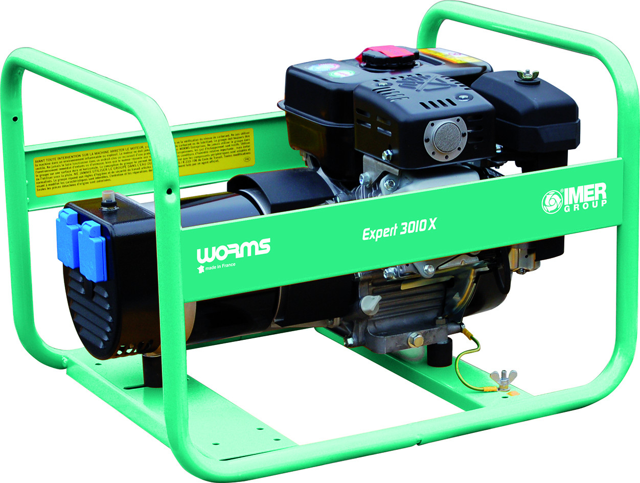 Groupe Électrogène EXPERT 3010 X Essence 2.6 kW - 230V - IMER FRANCE