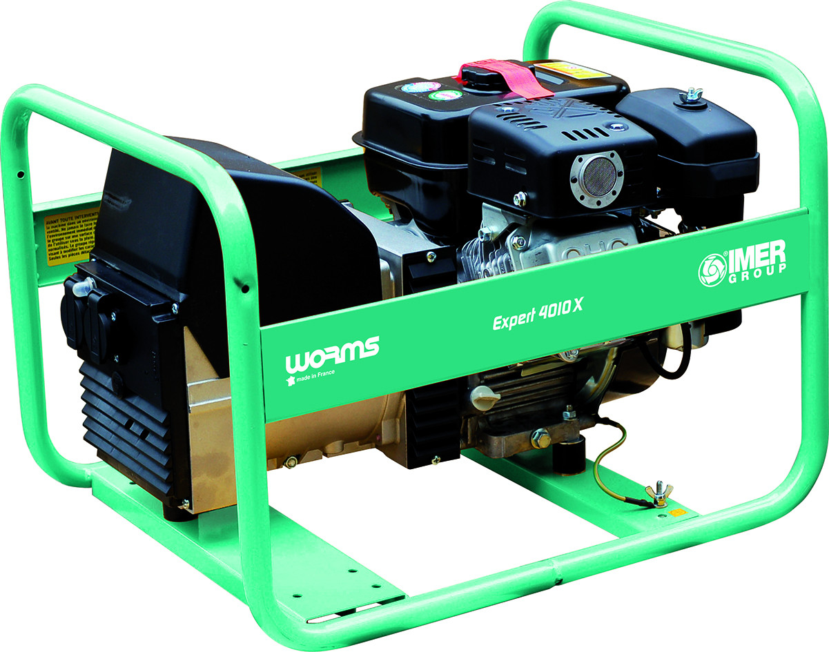 Groupe Électrogène EXPERT 4010 X AVR + Kit Différentiel - Essence 3.3 kW - Monophasé 230V - IMER FRANCE