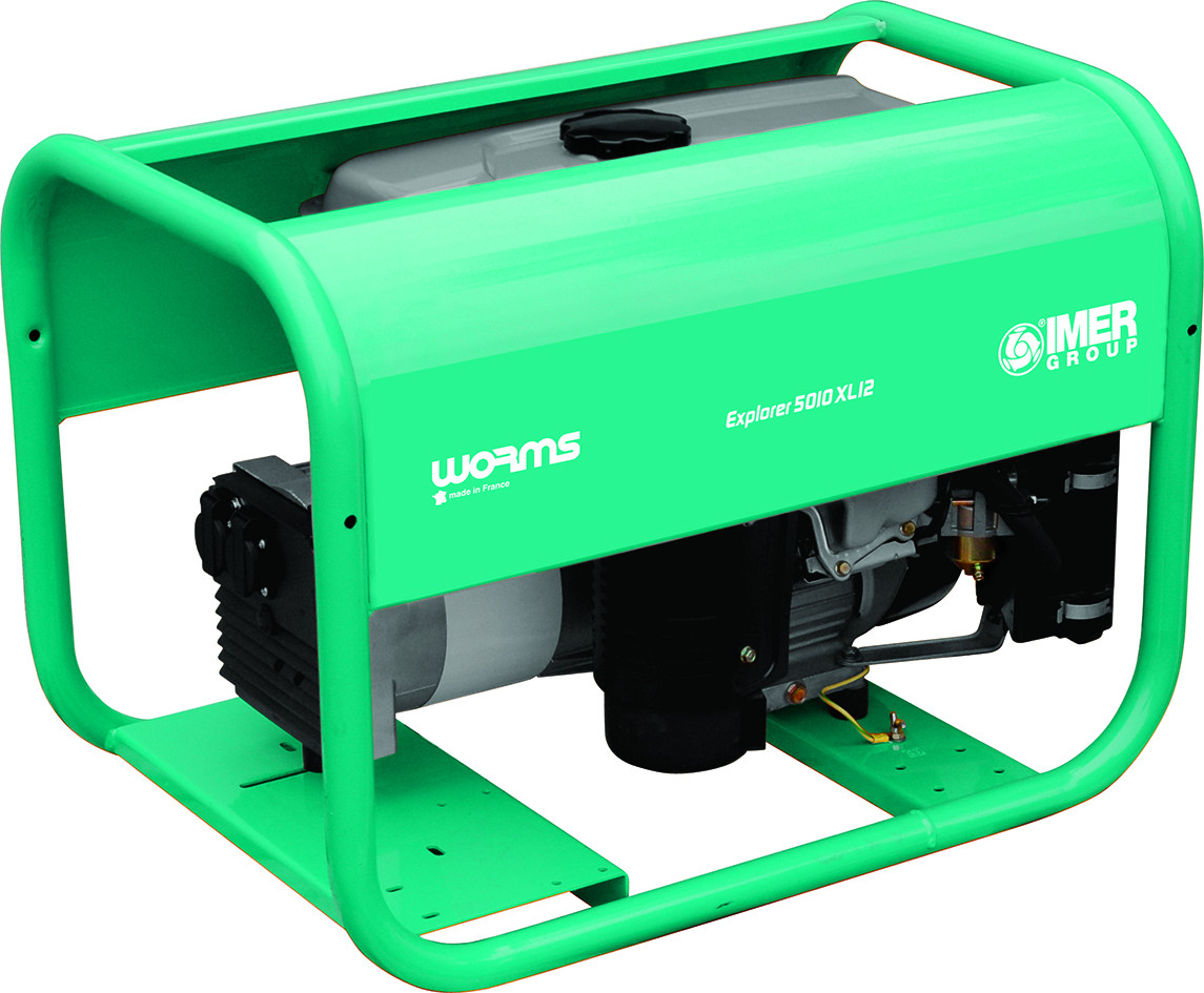 Groupe Électrogène EXPLORER 5010 XL12 Essence Monophasé 230 V - 4.3 kW - Très grande autonomie - WORMS IMER FRANCE