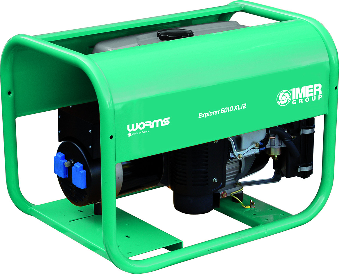 Groupe Électrogène EXPLORER 6010 XL12 Essence Monophasé 230V 4.8 kW - Très grande autonomie - IMER FRANCE