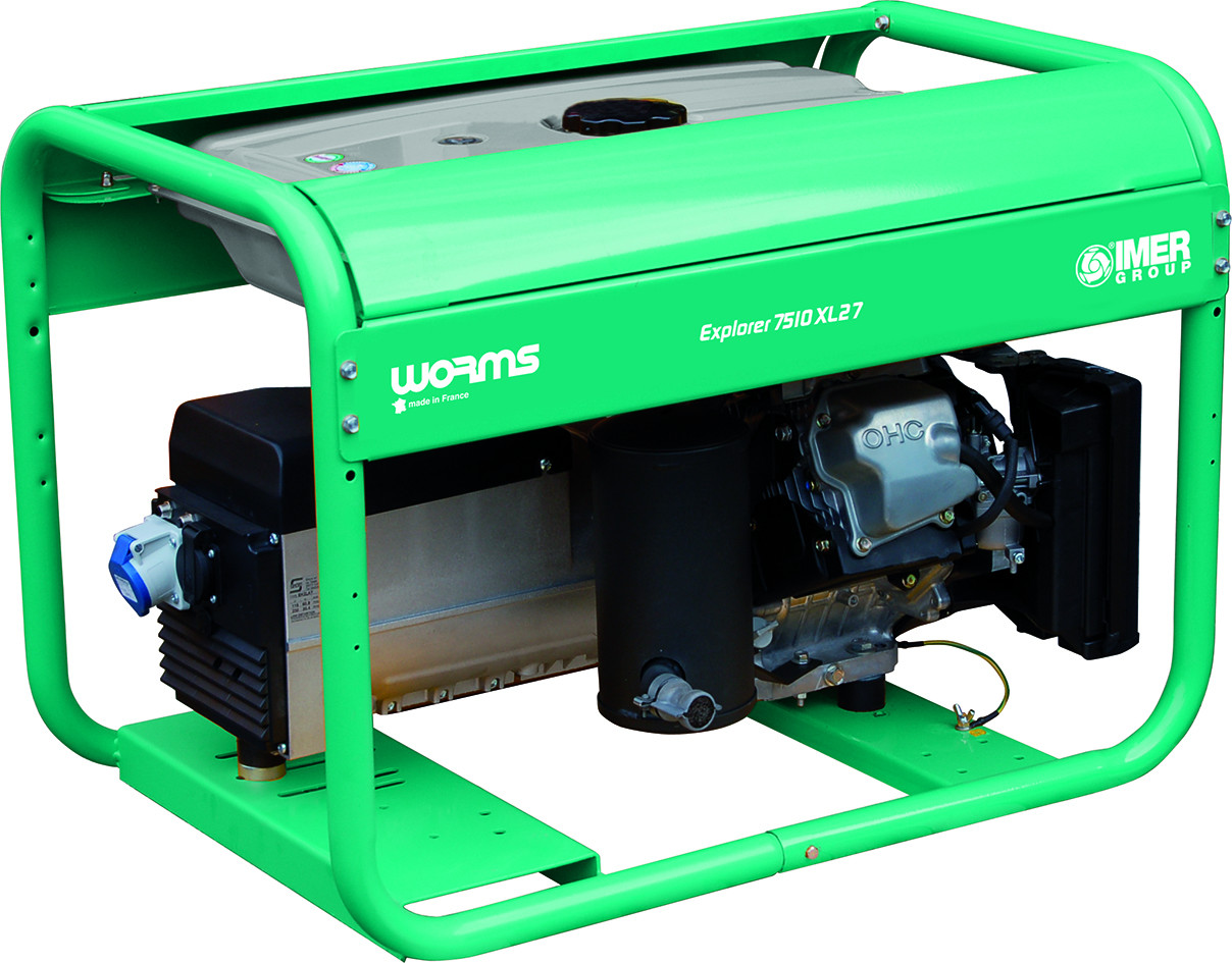 Groupe Électrogène EXPLORER 7510 XL27 Essence Monophasé 230V - 7 kW - Très grande autonomie - IMER FRANCE
