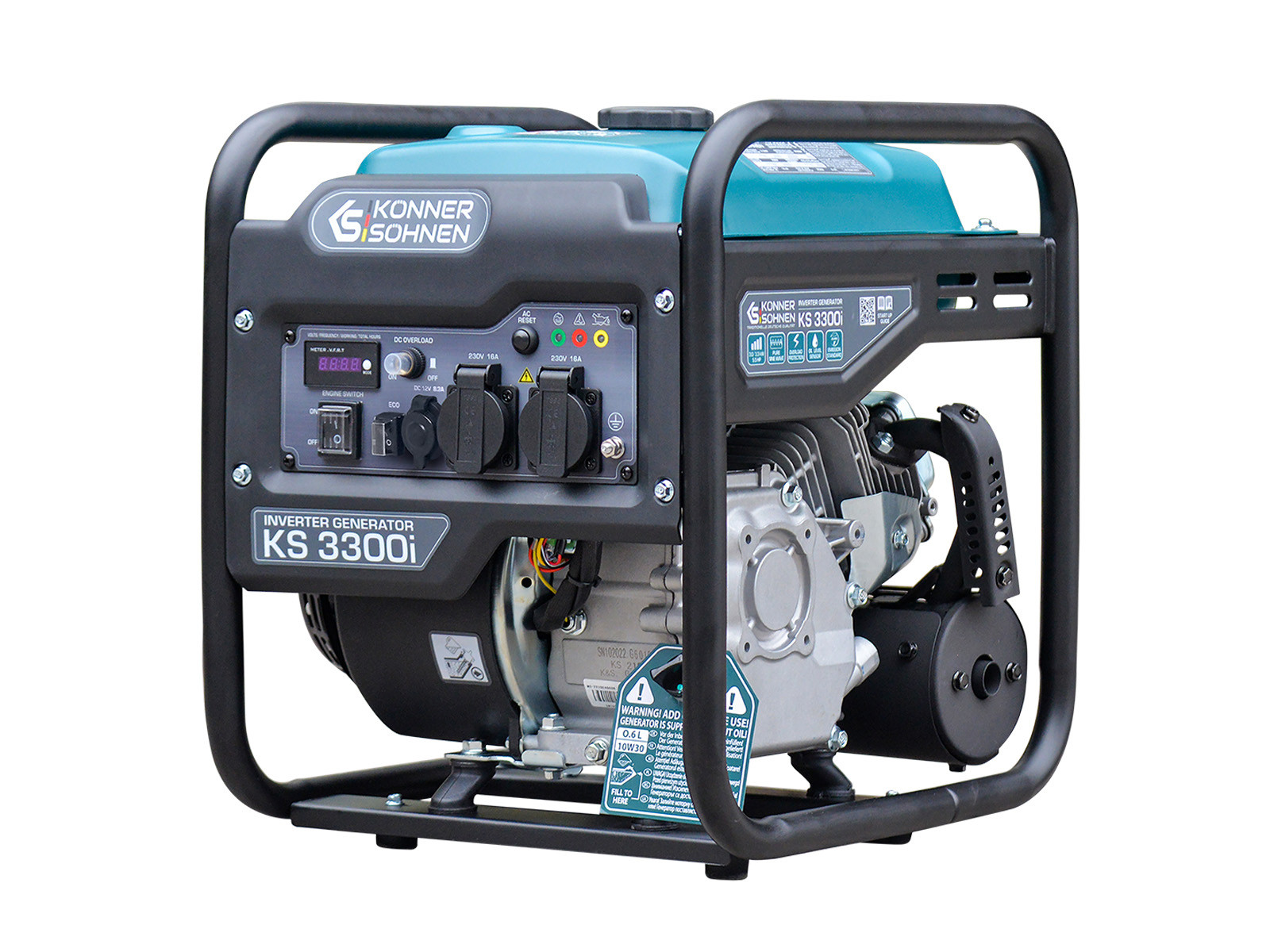 Groupe électrogène Inverter essence - Générateur-onduleur KS 3300i - 230V - 3.3 kW - Konner & Sohnen