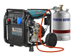 Groupe électrogène KS-8100iEG - Essence et Gaz - 8 kW - INVERTER - Monophasé 230V - Démarrage électrique - Könner & Söhnen