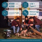 Groupe électrogène onduleur KS-4500i- 4.5 kW - INVERTER - essence - 230V - Démarrage Manuel - Konner & Sohnen