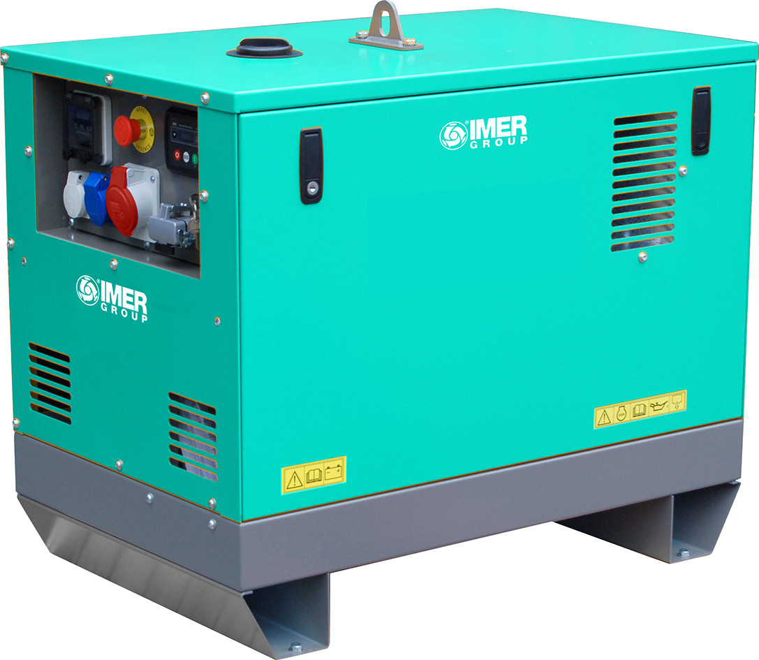 Groupe Électrogène Résidentiel SILENTSTAR 6500D T YN Horloge intégrée - 5.2 kW 6.5 kVA - Diesel - Triphasé - IMER FRANCE