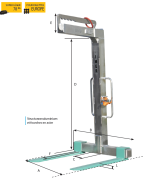 Lève-palettes en aluminium MBR-10 ALU - Léger 78 kg - Capacité max 1000 kg - Palettes Europe - IMER FRANCE