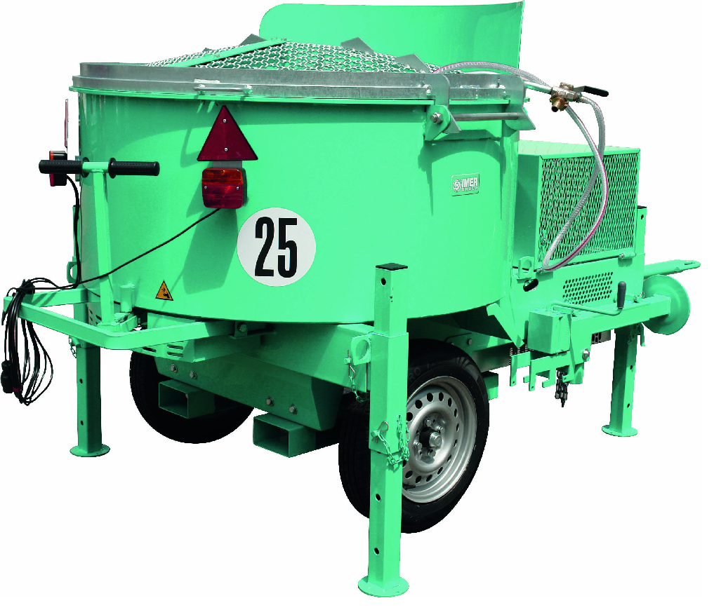 Malaxeur MIX 750 Electrique Triphasé - Malaxage 480 L - Granulométrie 5 - 6 mm - IMER FRANCE