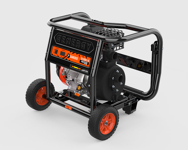 Motopompe DANUBIO Essence - Haute pression - Eaux claires/moyennement chargées - 30000 L/h - 30 m3/h - GENERGY