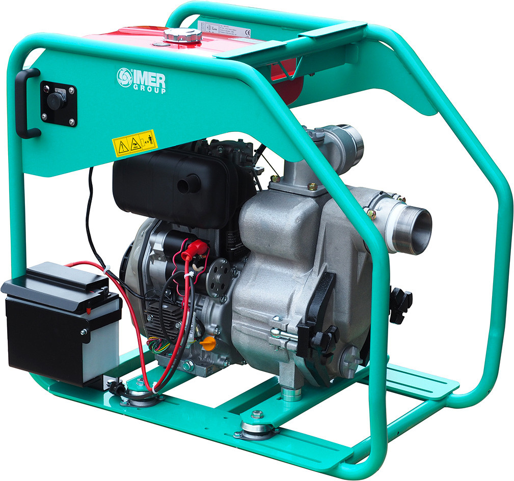 Motopompe Diesel SWT 75 D XL13 DE Démarrage Electrique - eaux très chargées - 69 m³/h - Granulométrie 31 mm - IMER FRANCE