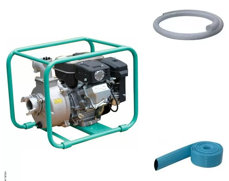 Motopompe Essence TP 36 EX - Kit avec tuyaux eaux claires à moyennement chargées - IMER FRANCE
